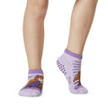 Blue-Purple - Back - Tavi Noir Childrens-Kids Tiny Soles Frozen Ankle Socks (Pack of 2)