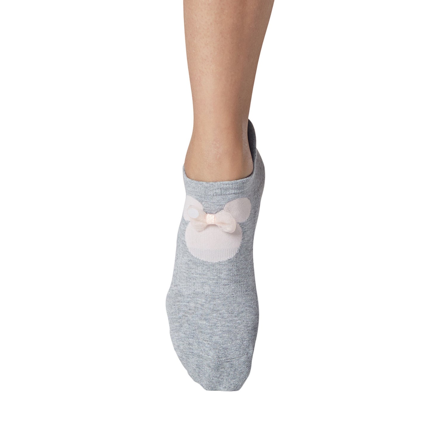 Grey - Side - Tavi Noir Womens-Ladies Savvy Minnie Mouse Disney Gripped Socks