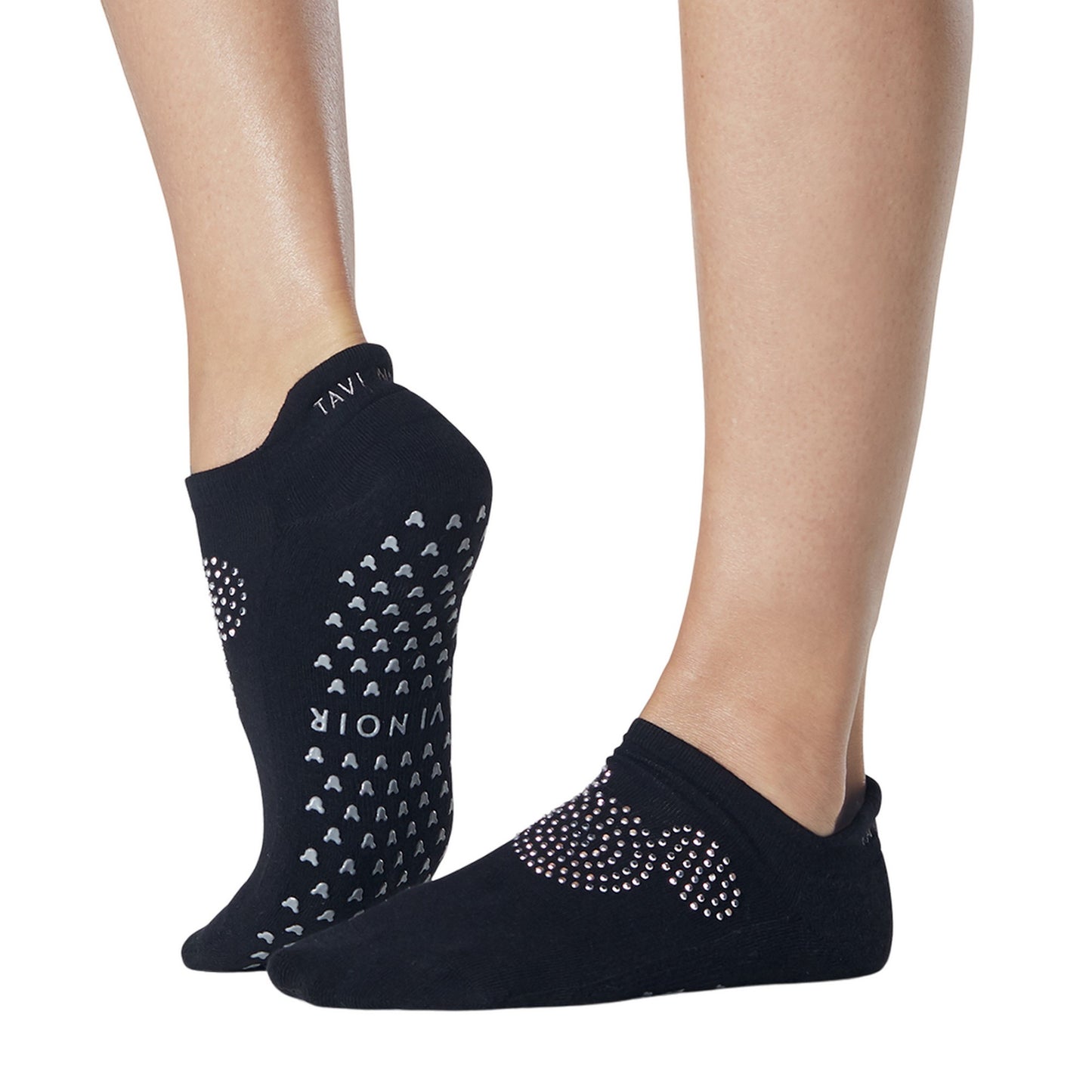 Black - Back - Tavi Noir Womens-Ladies Savvy Disco Mickey Mouse Disney Socks