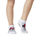White-Grey - Back - Tavi Noir Childrens-Kids Tiny Soles Minnie Mouse Disney Ankle Socks (Pack of 2)
