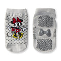 White-Grey - Pack Shot - Tavi Noir Childrens-Kids Tiny Soles Minnie Mouse Disney Ankle Socks (Pack of 2)