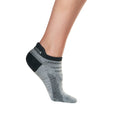 Grey-Black - Back - Tavi Noir Womens-Ladies Two Tone Sports Socks