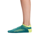 Teal-Lime Green - Back - Tavi Noir Womens-Ladies Two Tone Sports Socks