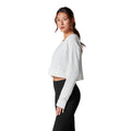 White - Side - Tavi Noir Womens-Ladies Warm Up Sweatshirt