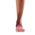 Pink - Side - Toesox Womens-Ladies Elle Exquisite Half Toe Socks