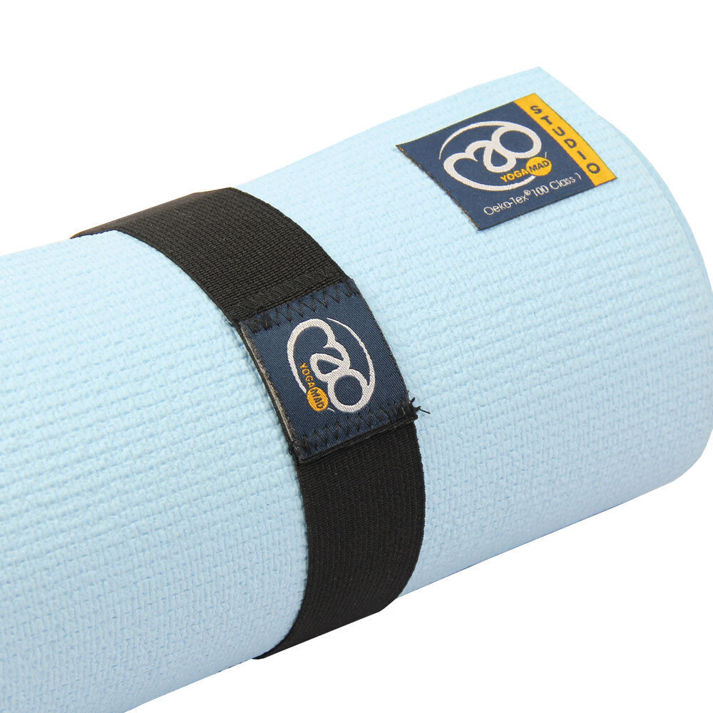 Black - Side - Yoga-Mad Yoga Mat Carry Strap (Pack of 2)