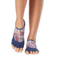 Blue - Front - Toesox Womens-Ladies Luna Santa Fe Half Toe Socks