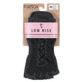 Black - Back - Toesox Womens-Ladies Half Toe Plie Dance Socks