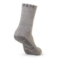 Grey - Back - Base 33 Mens Gripped Crew Socks