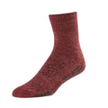 Burgundy - Front - Base 33 Mens Gripped Crew Socks
