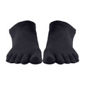 Black - Back - Toesox Womens-Ladies Low Rise Toe Socks