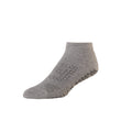 Grey - Front - Base 33 Mens Gripped Ankle Socks