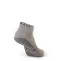 Grey - Back - Base 33 Mens Gripped Ankle Socks
