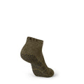 Olive - Back - Base 33 Mens Gripped Ankle Socks