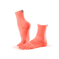 Orange - Front - Toesox Mens Midweight Toe Socks