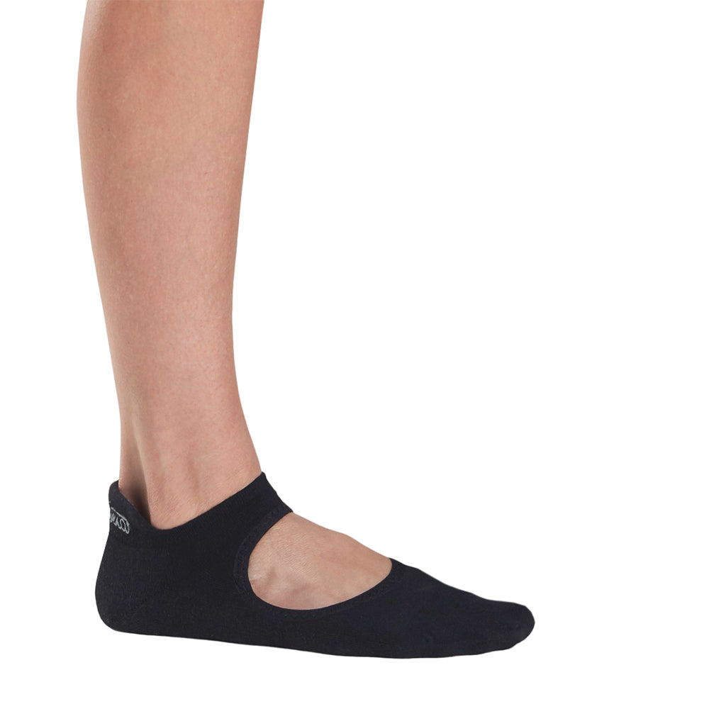 Black - Side - Tavi Noir Womens-Ladies Emma Gripped Socks
