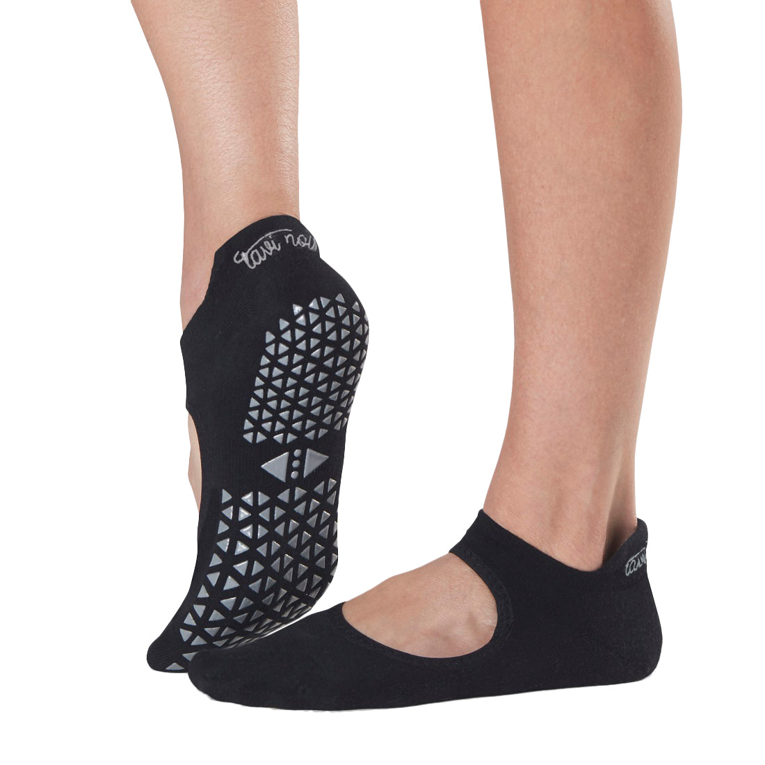 Black - Front - Tavi Noir Womens-Ladies Emma Gripped Socks