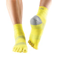 Yellow-Grey - Back - Toesox Womens-Ladies Minnie Toe Socks