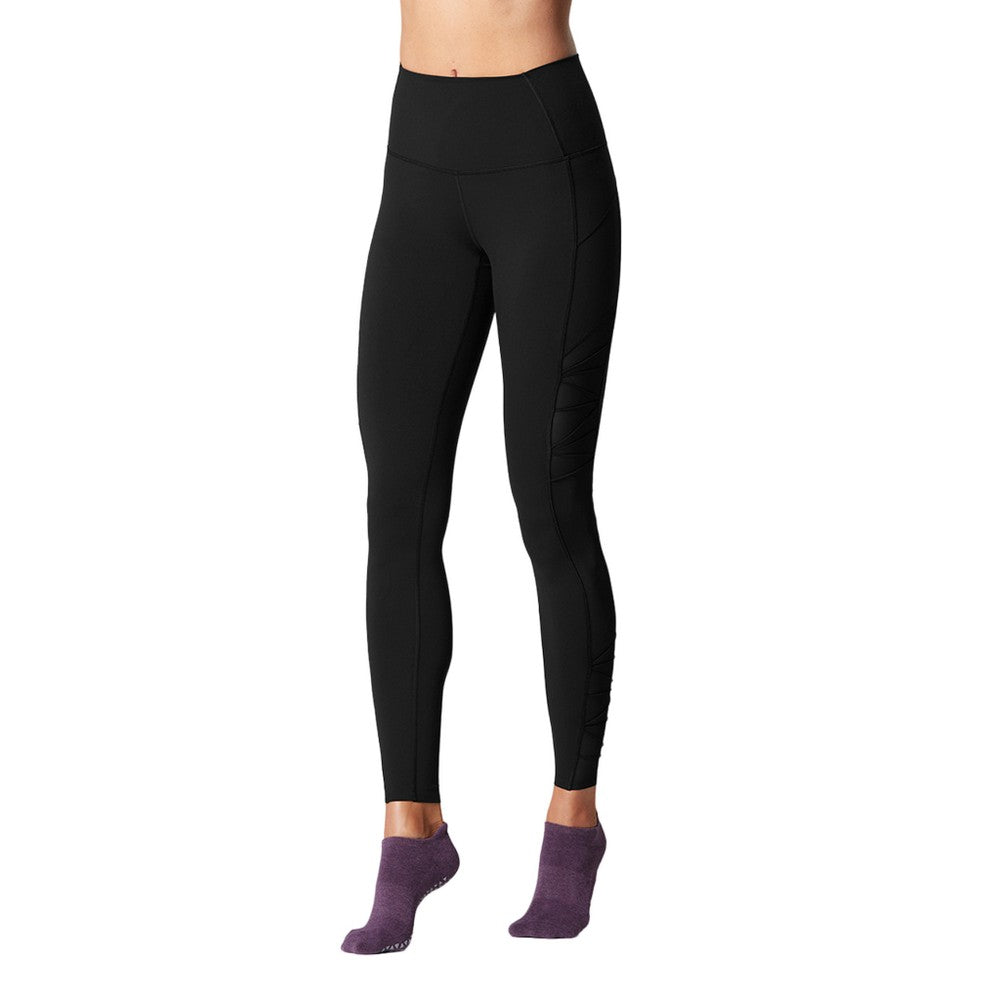 Black - Front - Tavi Noir Womens-Ladies Pintuck Leggings