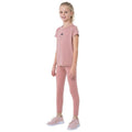 Pink - Side - 4F Girls HJZ22 JSPDF002 Leggings