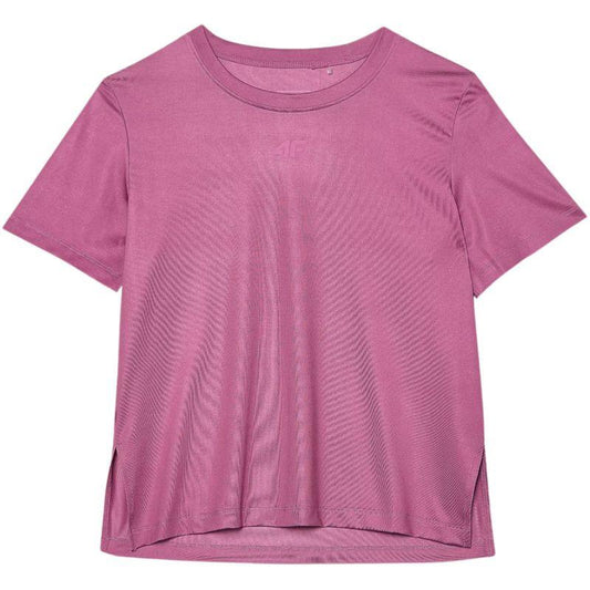Pink - Front - 4F Womens-Ladies F1012 T-Shirt