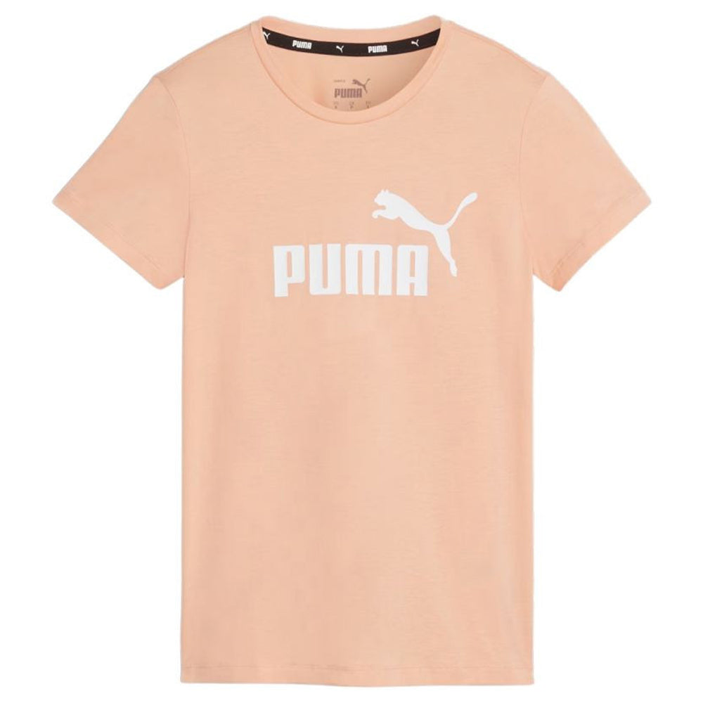 Orange - Front - Puma Womens-Ladies Essential Logo T-Shirt