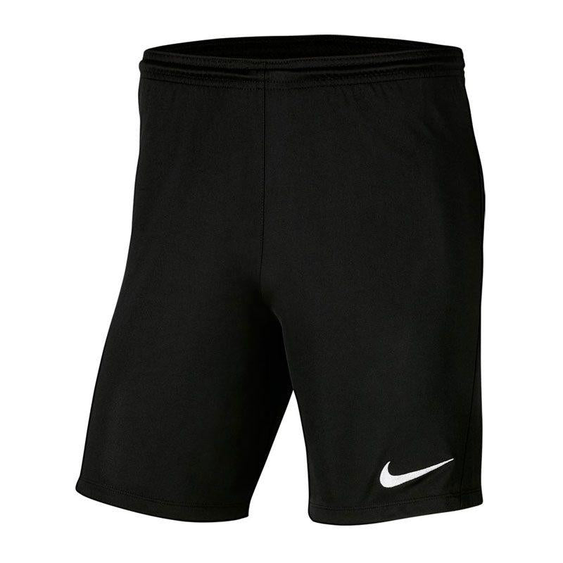Black - Front - Nike Childrens-Kids Park III Knitted Shorts