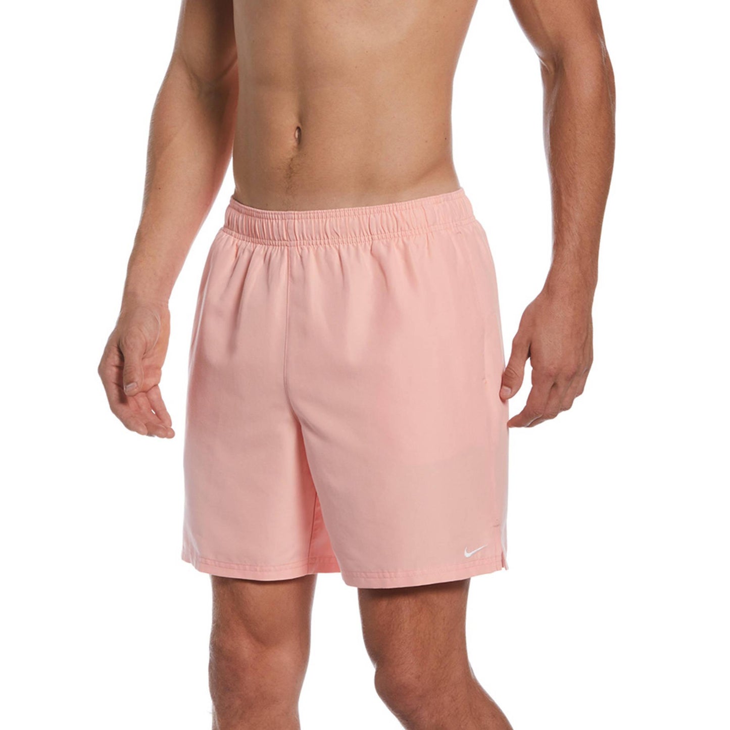 Pink - Back - Nike Mens 7 Volley M NESSA559 Swim Shorts