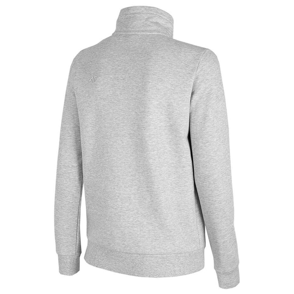 Light Grey Melange - Back - 4F Womens-Ladies H4L22 BLD351 Full Zip Sweatshirt