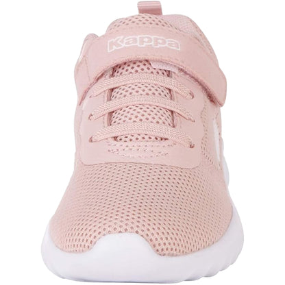 Pink - Front - Kappa Childrens-Kids Ces Logo Trainers
