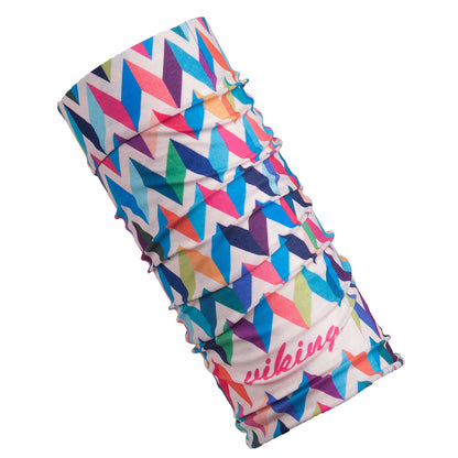 Multicoloured - Back - Viking Zig Zag Regular Snood