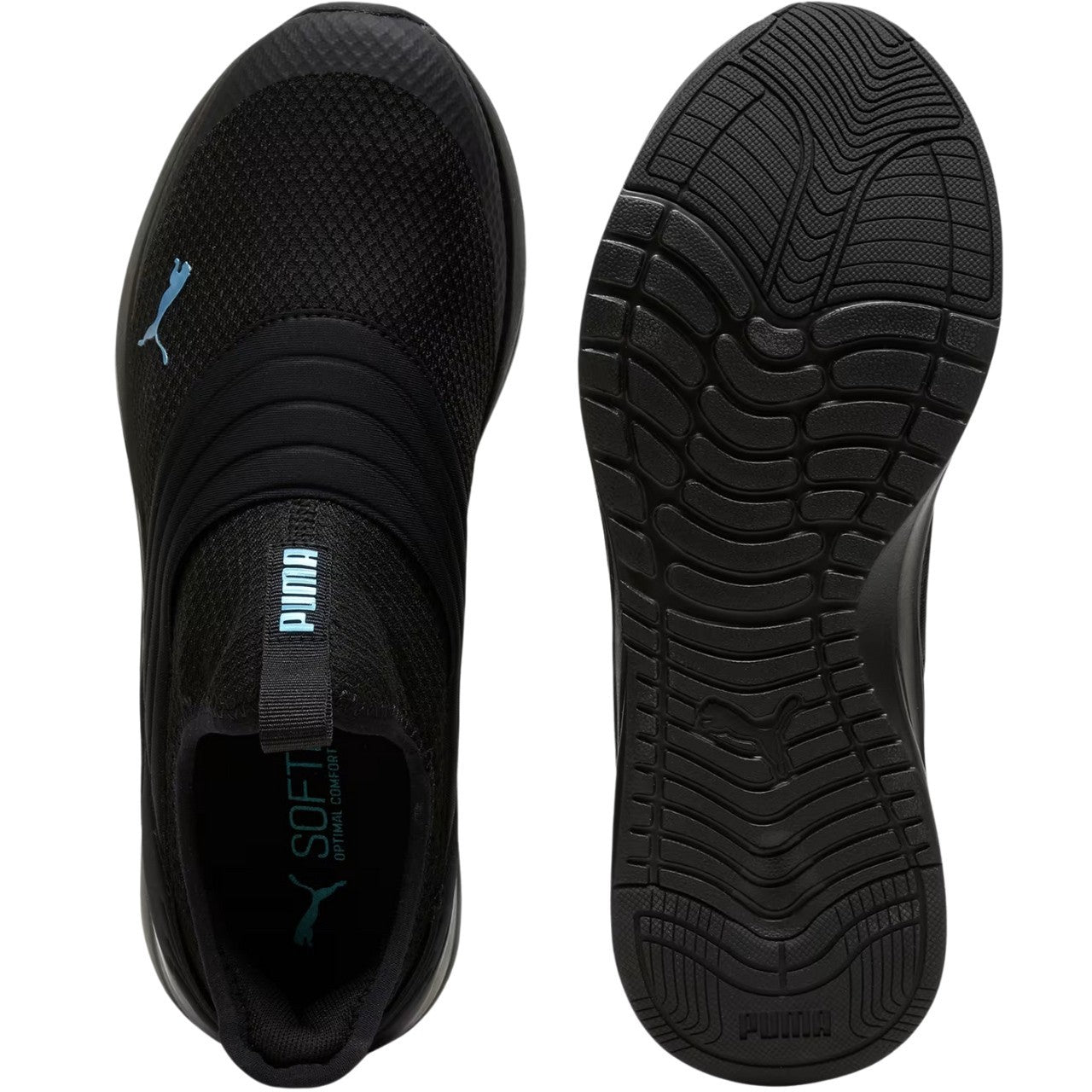 Black - Pack Shot - Puma Womens-Ladies Softride Sophia 2 Slip-on Trainers