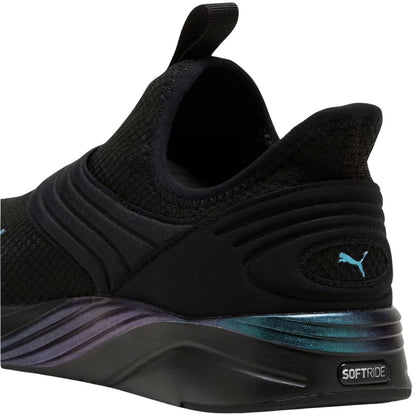 Black - Close up - Puma Womens-Ladies Softride Sophia 2 Slip-on Trainers