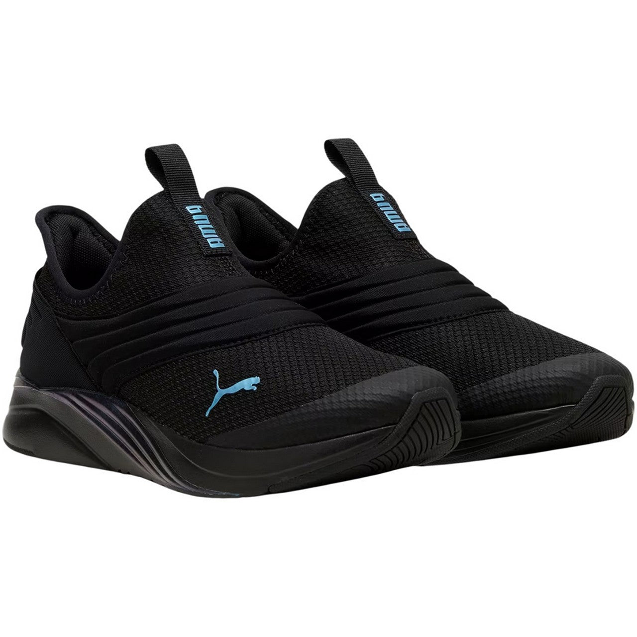 Black - Front - Puma Womens-Ladies Softride Sophia 2 Slip-on Trainers
