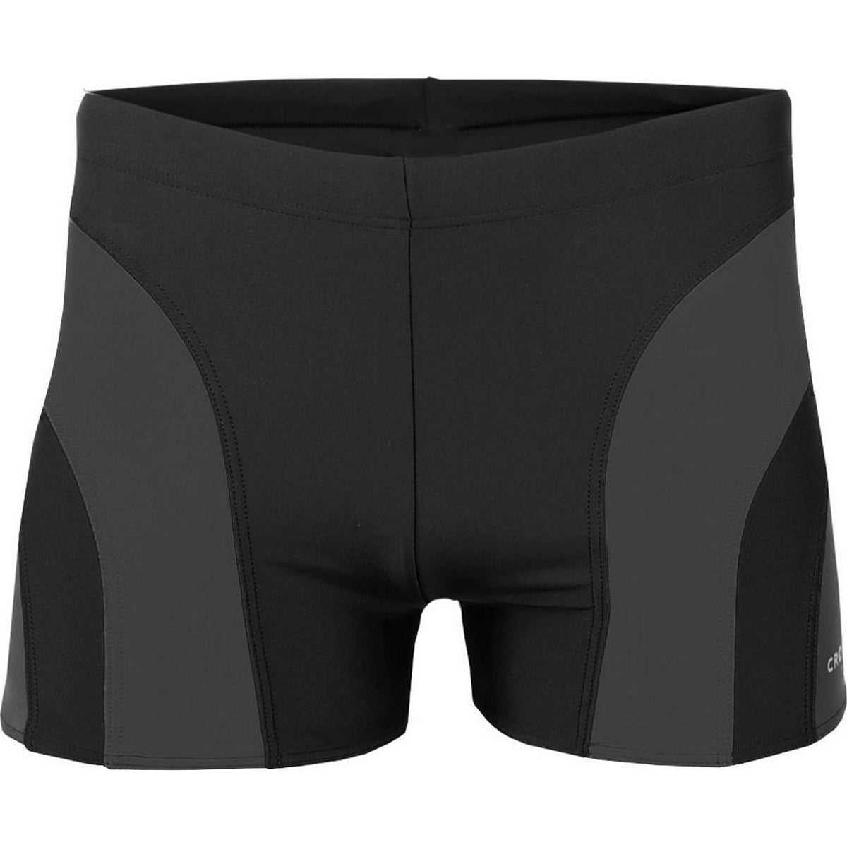 Black-Grey - Front - Crowell Mens Sykes Swim Shorts