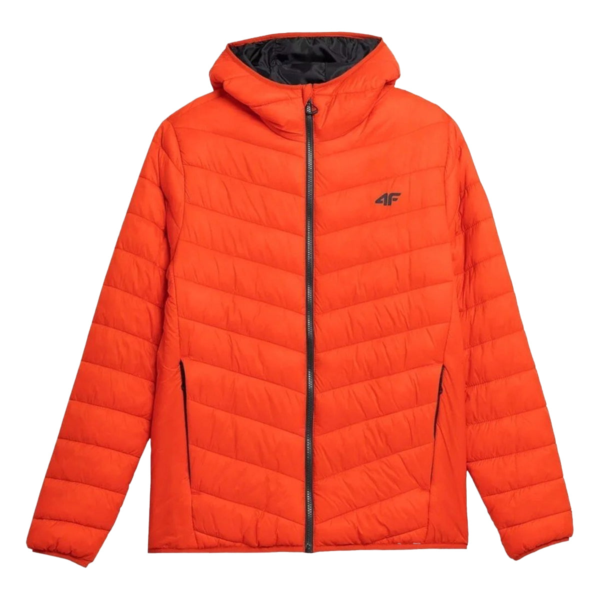 Orange - Front - 4F Mens 4FSS23TDJAM085 Padded Jacket