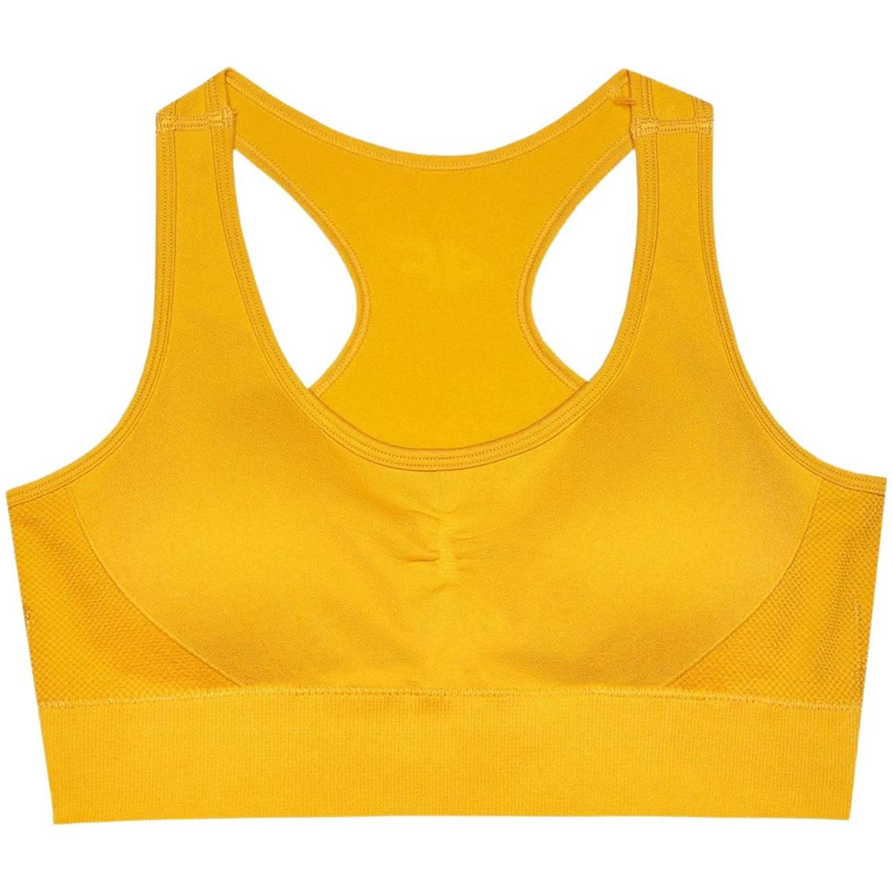 Yellow - Back - 4F Womens-Ladies 4FWSS24USBAF116 Sports Bra