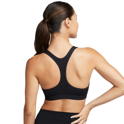 Black - Back - Nike Womens-Ladies Swoosh Light Support Sports Bra