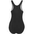 Black-Pink - Back - Crowell Womens-Ladies Lola One Piece Swimsuit