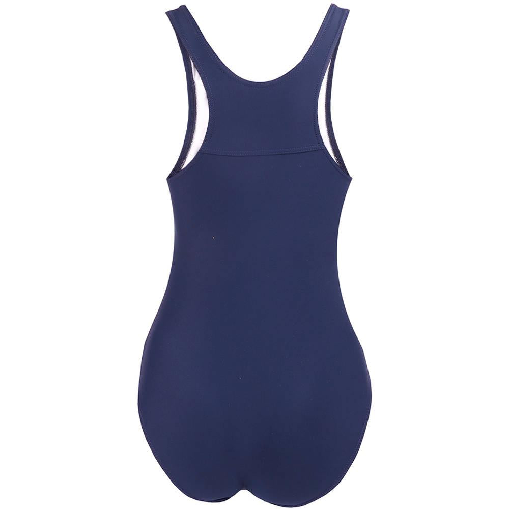 Navy Blue - Back - Crowell Womens-Ladies Lola One Piece Swimsuit