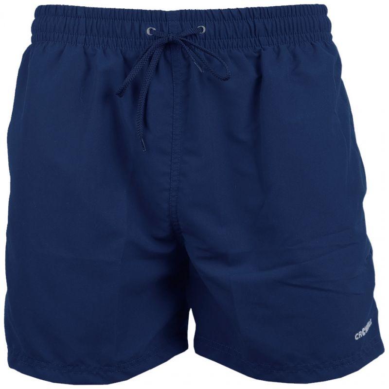 Navy Blue - Front - Crowell Mens Swim Shorts