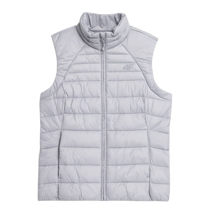 Grey - Front - 4F Womens-Ladies H4Z22 Quilted Gilet
