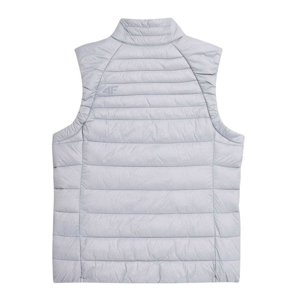 Grey - Back - 4F Womens-Ladies H4Z22 Quilted Gilet