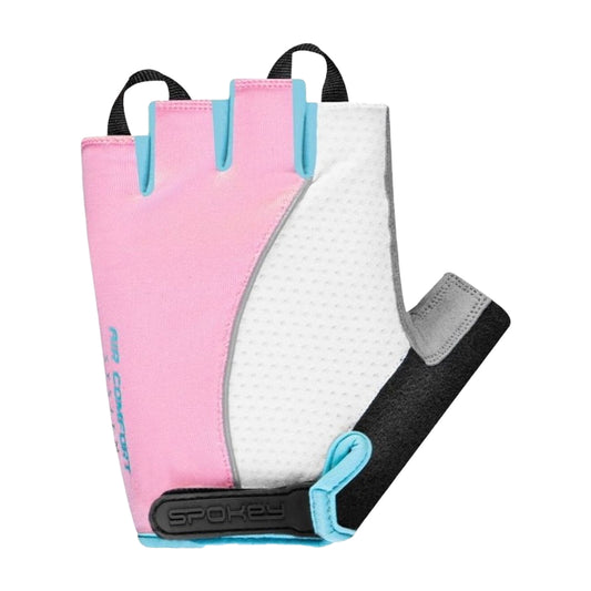 White-Pink - Front - Spokey Womens-Ladies Piacenza Cycling Gloves
