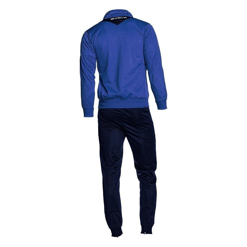 Royal Blue-Navy - Back - Givova Mens Tuta Visa Tracksuit
