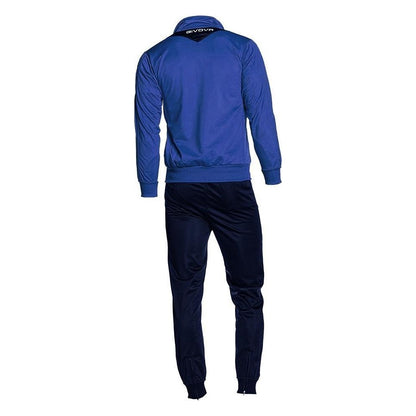 Royal Blue-Navy - Back - Givova Mens Tuta Visa Tracksuit