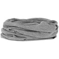 Grey Melange - Back - 4F Unisex Adult Chimney Snood