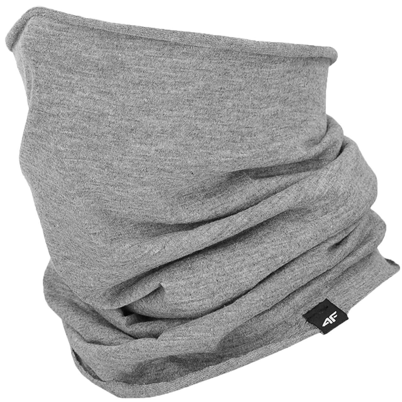 Grey Melange - Front - 4F Unisex Adult Chimney Snood