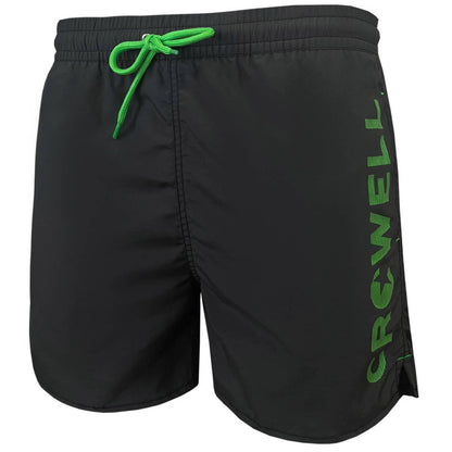 Grey - Front - Crowell Mens Diver Swim Shorts