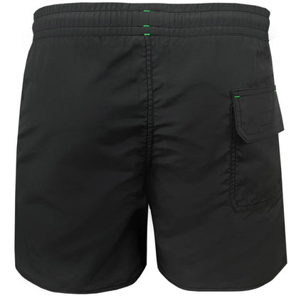 Grey - Back - Crowell Mens Diver Swim Shorts